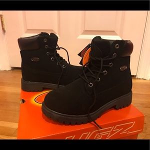 lugz convoy women black lace up boots